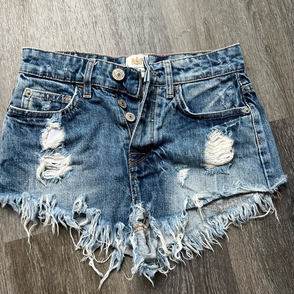 River Island denim shorts Sz 2